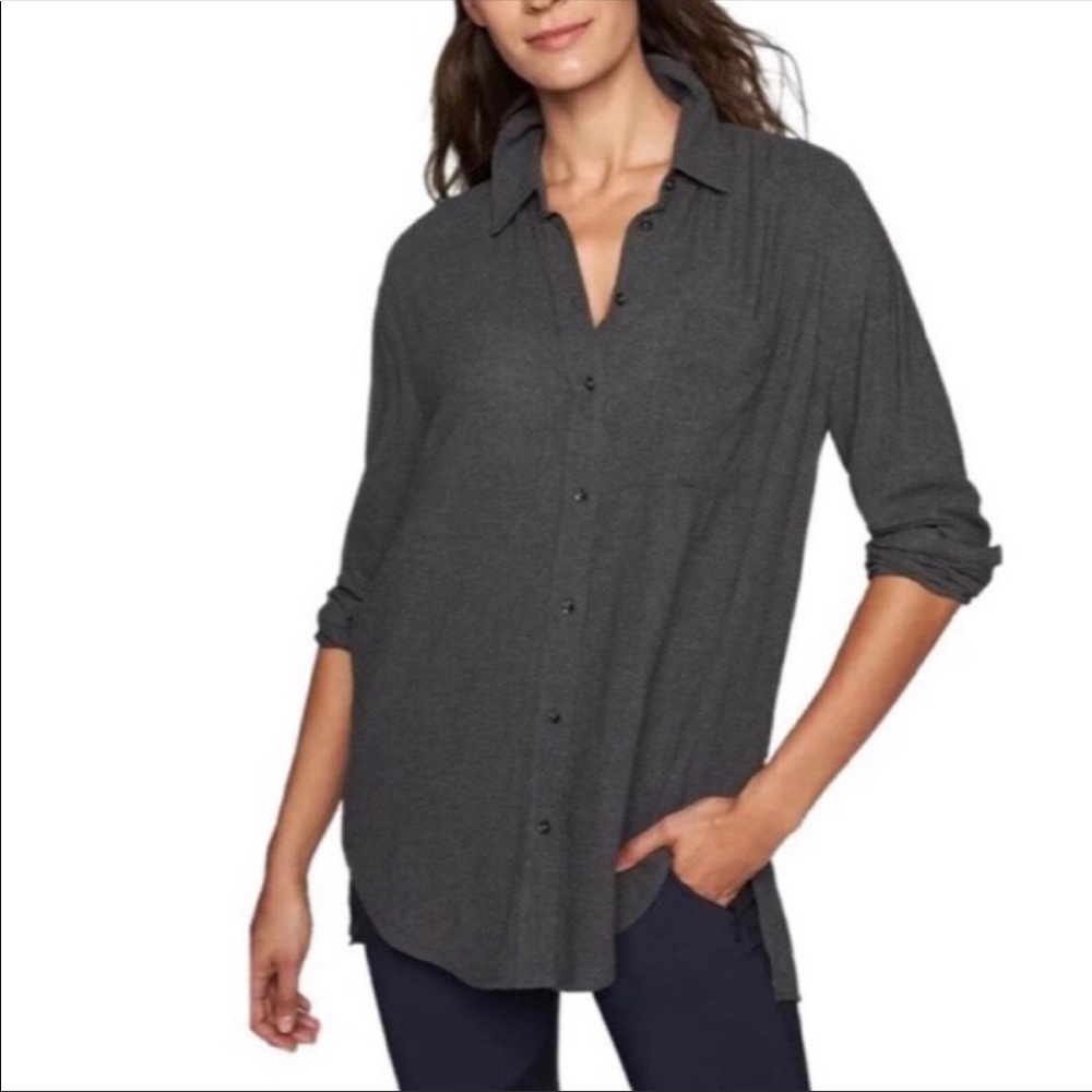 Athleta Avenues Wool Blend Button Down | Size Medium